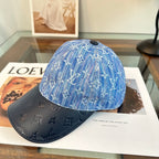 Louis Vuitton denim monogram baseball cap — high-resolution view 6