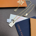 Louis Vuitton Double Brand Adjustable Necklace – Luxury Designer Jewelry – product image 1