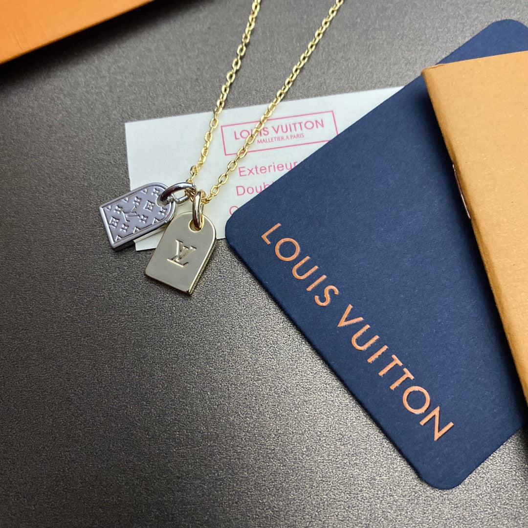 Louis Vuitton Double Brand Adjustable Necklace – Luxury Designer Jewelry – product image 5