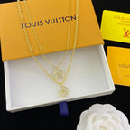 Louis Vuitton Double Layer Sweater Necklace – Luxury Designer Jewelry – product image 3