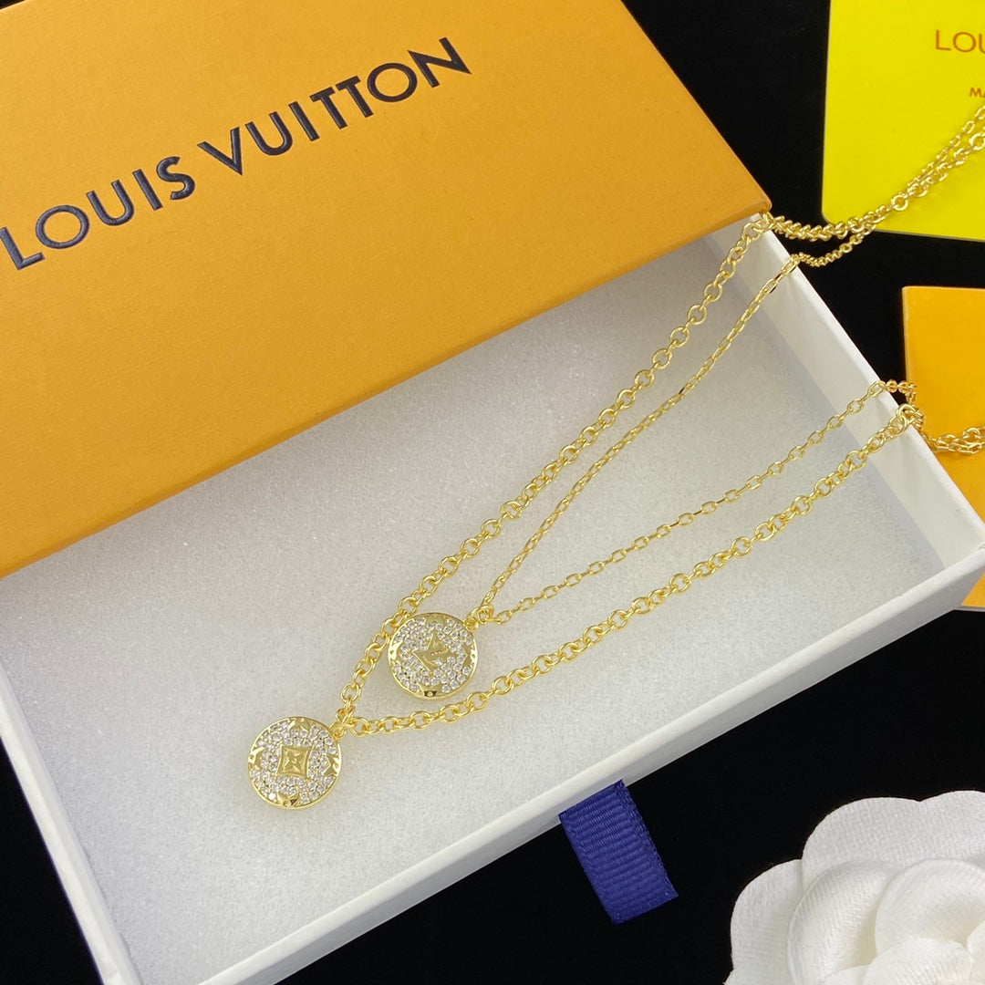Louis Vuitton Double Layer Sweater Necklace – Luxury Designer Jewelry – product image 6