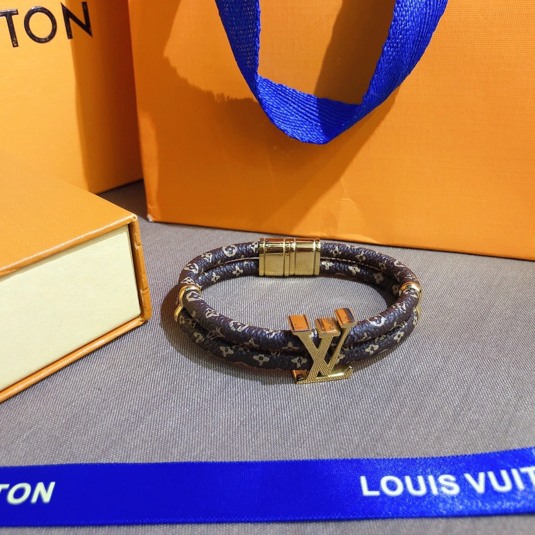 Louis Vuitton Double Leather Bracelet – Luxury Jewelry – product image 5