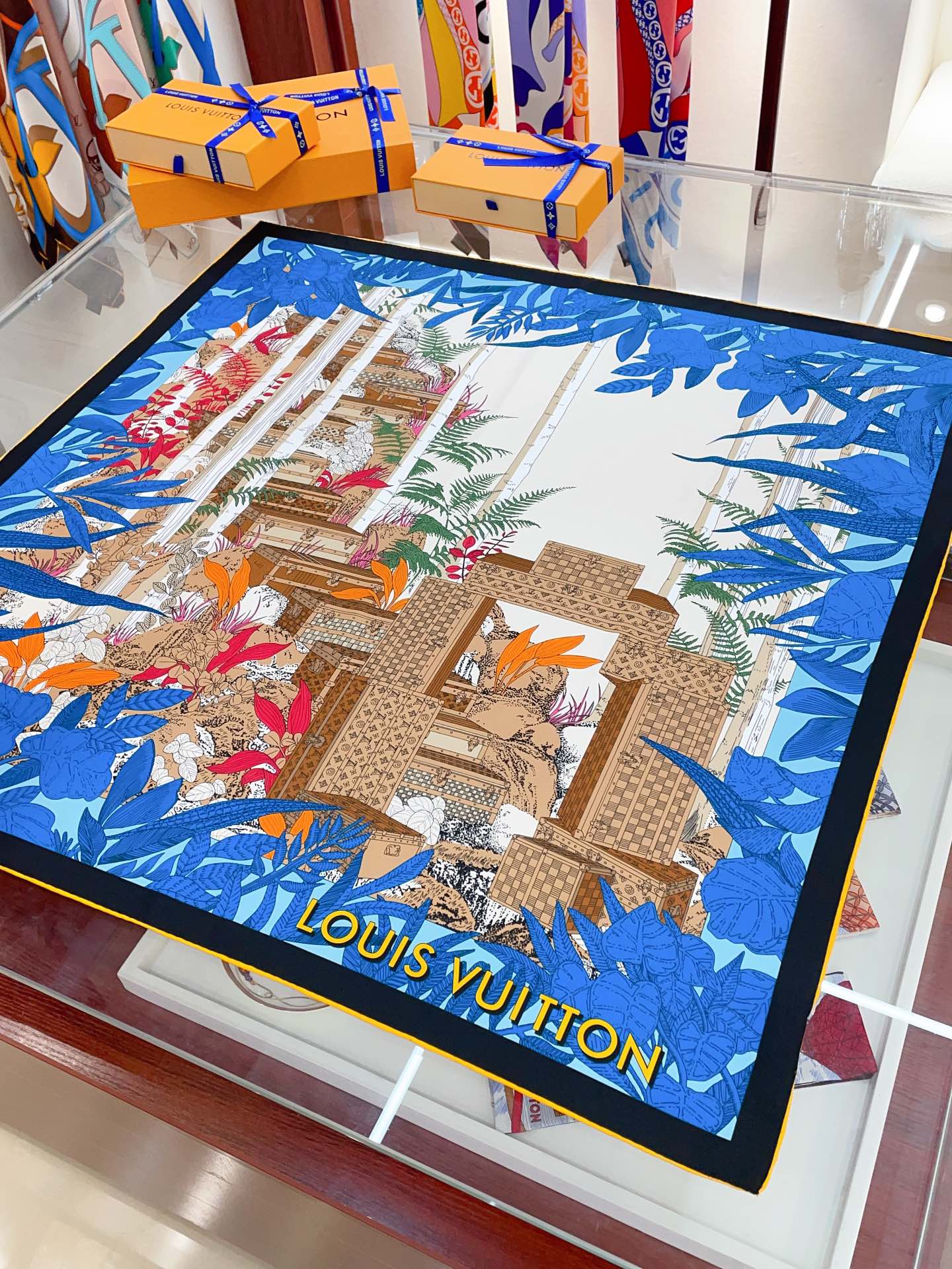 Louis Vuitton Enchanted Forest Silk Scarf for Women – product image 1