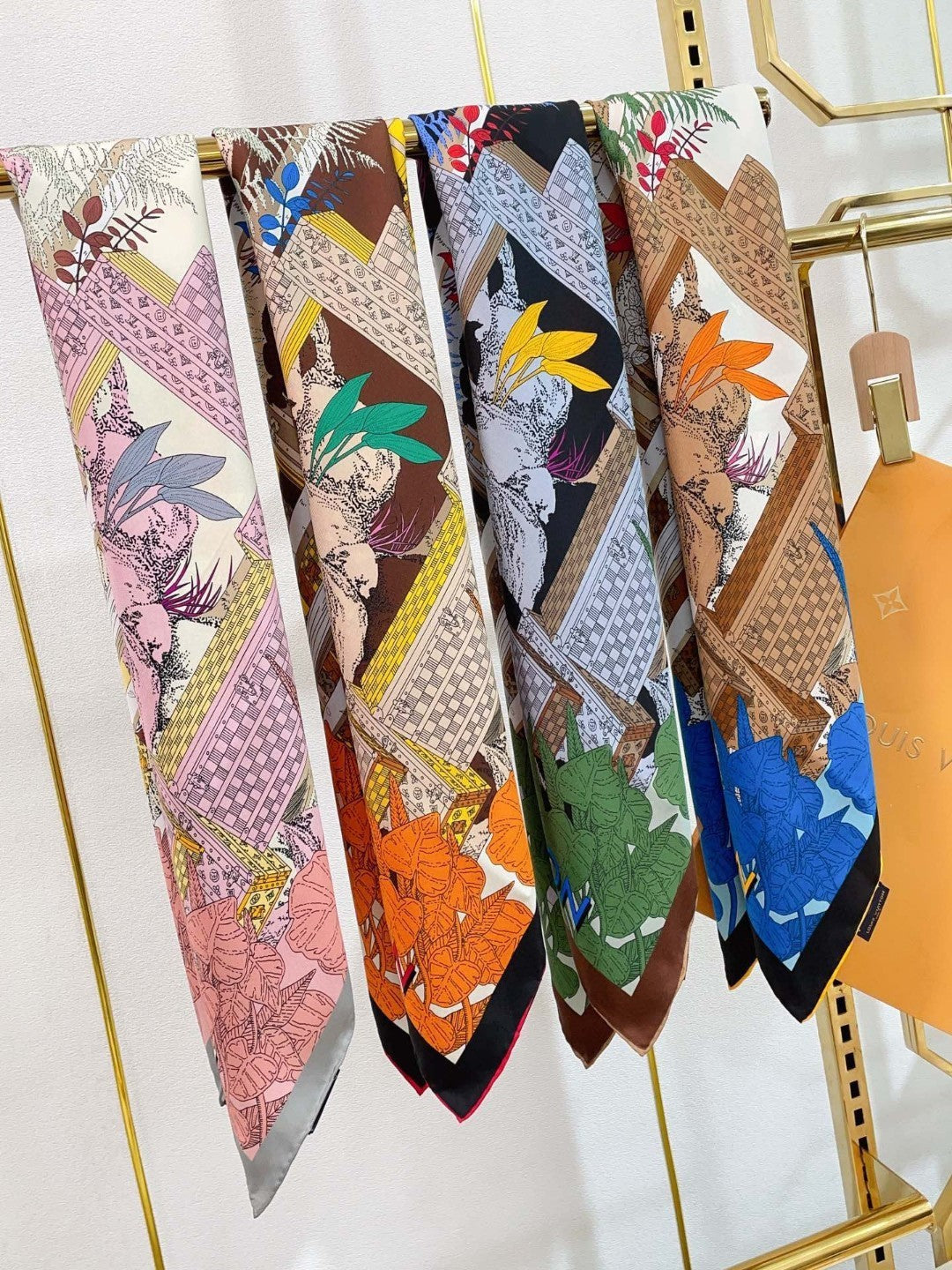 Louis Vuitton Enchanted Forest Silk Scarf for Women – product image 10