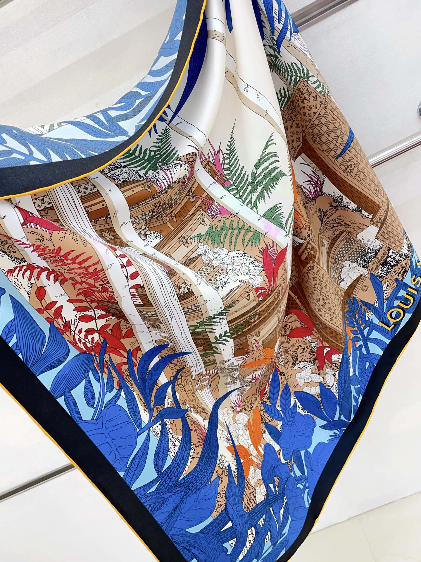 Louis Vuitton Enchanted Forest Silk Scarf for Women – product image 12