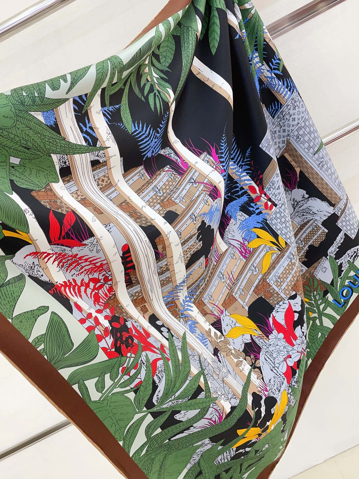 Louis Vuitton Enchanted Forest Silk Scarf for Women – product image 3