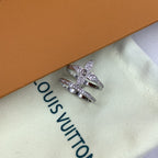 Louis Vuitton Flower Double Circle Ring – Luxury Designer Jewelry – product image 1