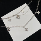 Louis Vuitton Flower Letter Double Layer Necklace – Luxury Designer Jewelry – product image 10