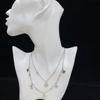 Louis Vuitton Flower Pendant Double Layer Necklace – Luxury Designer Jewelry – product image 4