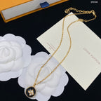 Louis Vuitton Four Leaf Clover Crystal Pendant Necklace – Luxury Designer Jewelry – product image 1