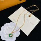 Louis Vuitton Four Leaf Clover Crystal Pendant Necklace – Luxury Designer Jewelry – product image 3