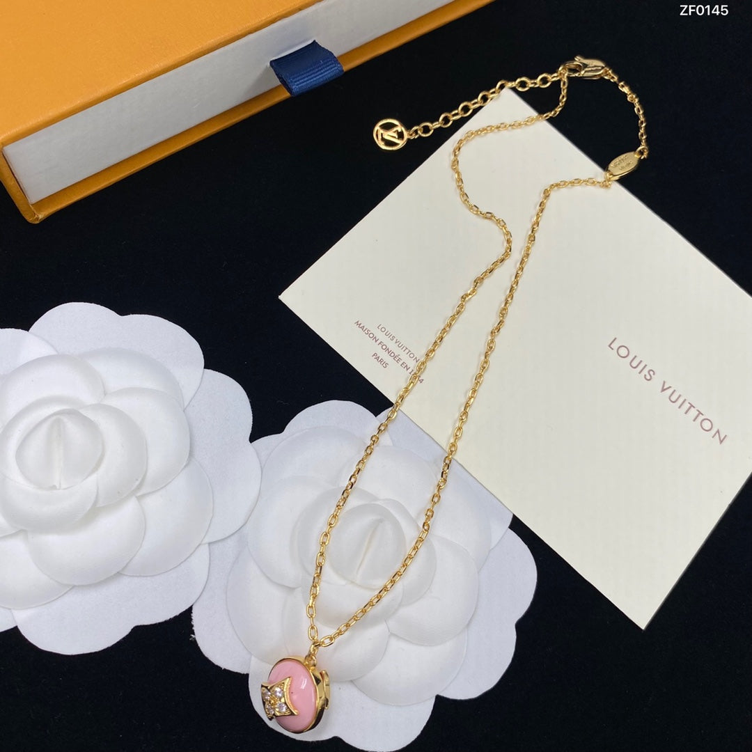 Louis Vuitton Four Leaf Clover Crystal Pendant Necklace – Luxury Designer Jewelry – product image 8
