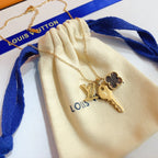 Louis Vuitton Four-leaf Clover Key Three Accessory Necklace – Luxury Designer Jewelry – product image 7