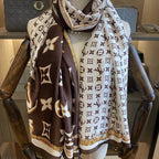 Louis Vuitton Four-leaf Clover Satin Scarf Shawl for Women – product image 10