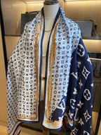 Louis Vuitton Four-leaf Clover Satin Scarf Shawl for Women – product image 15