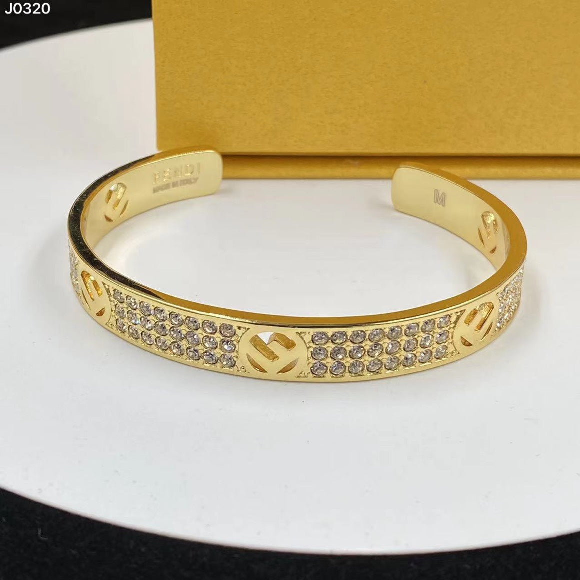 Louis Vuitton Full Crystal Openwork Bracelet – Luxury Jewelry – product image 1