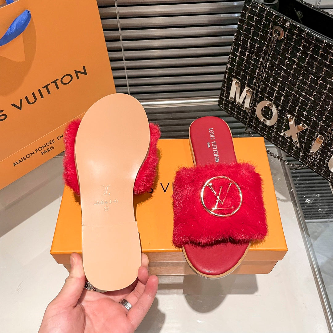 Louis Vuitton Fur Lock It Sandals – sandals product image 25