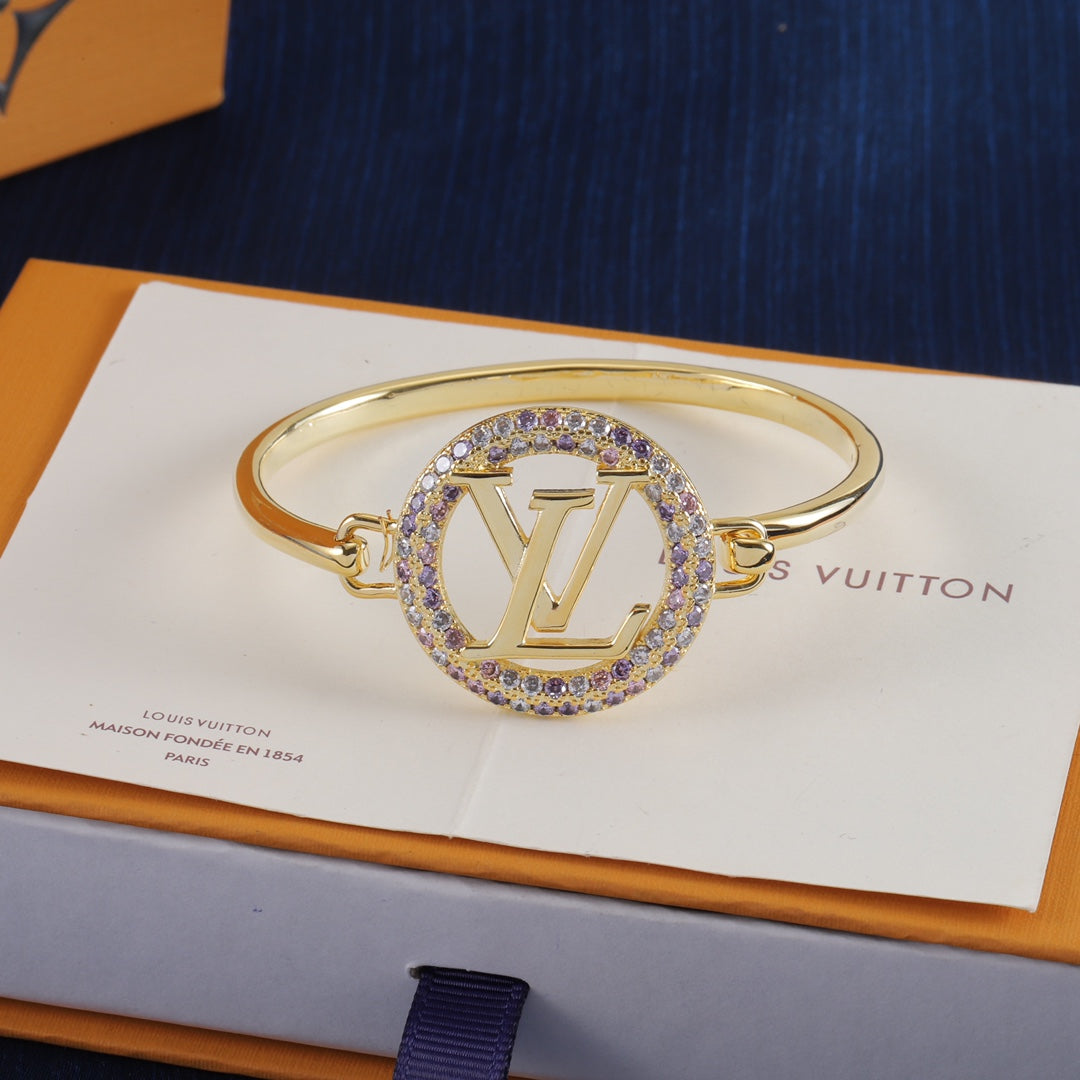 Louis Vuitton Gold-Tone Tresor Bracelet – Luxury Jewelry – product image 1