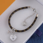 Louis Vuitton Heart Padlock Leather Bracelet – Luxury Jewelry – product image 8