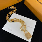 Louis Vuitton Individual Lock Chain Necklace – Luxury Designer Jewelry – product image 2