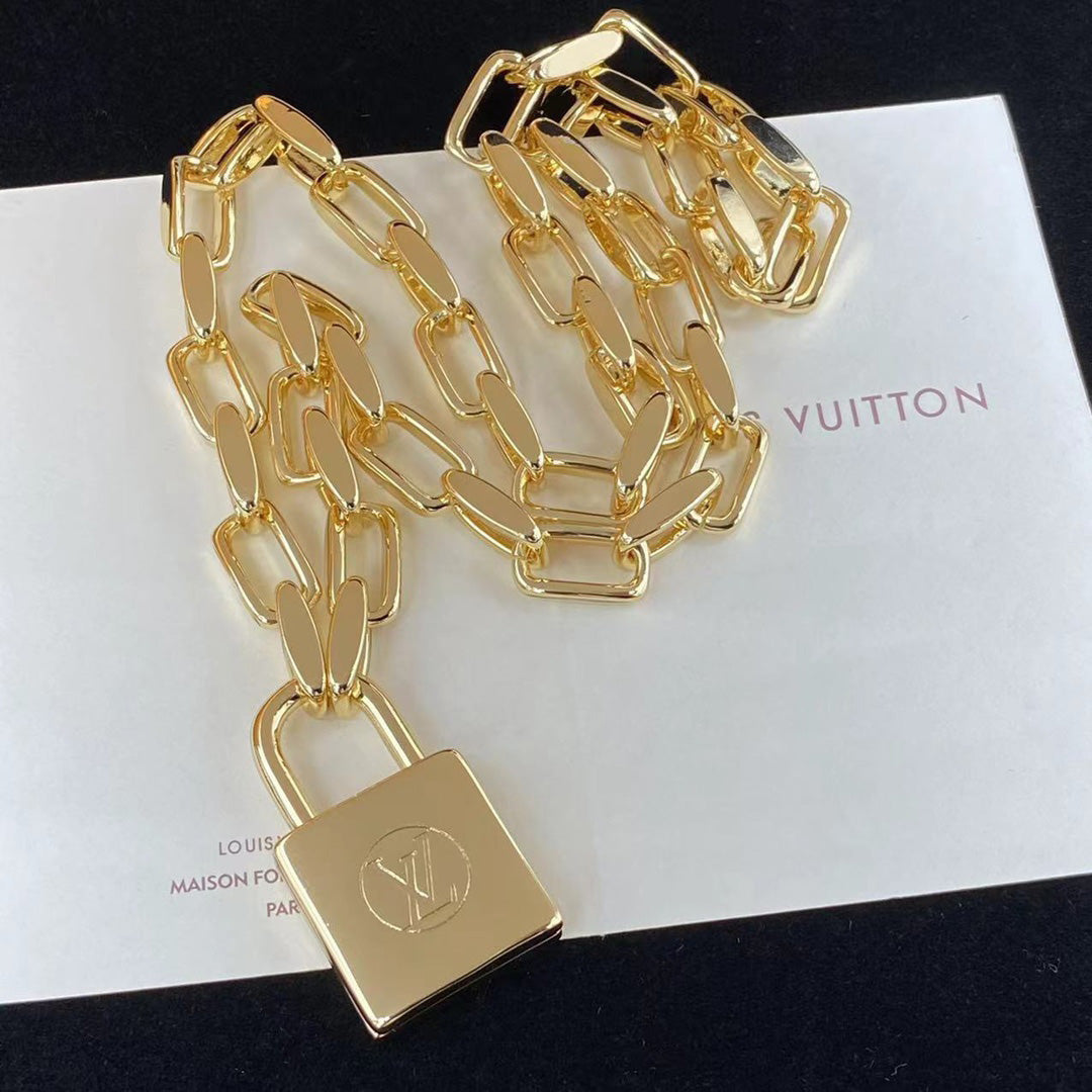 Louis Vuitton Individual Lock Chain Necklace – Luxury Designer Jewelry – product image 3