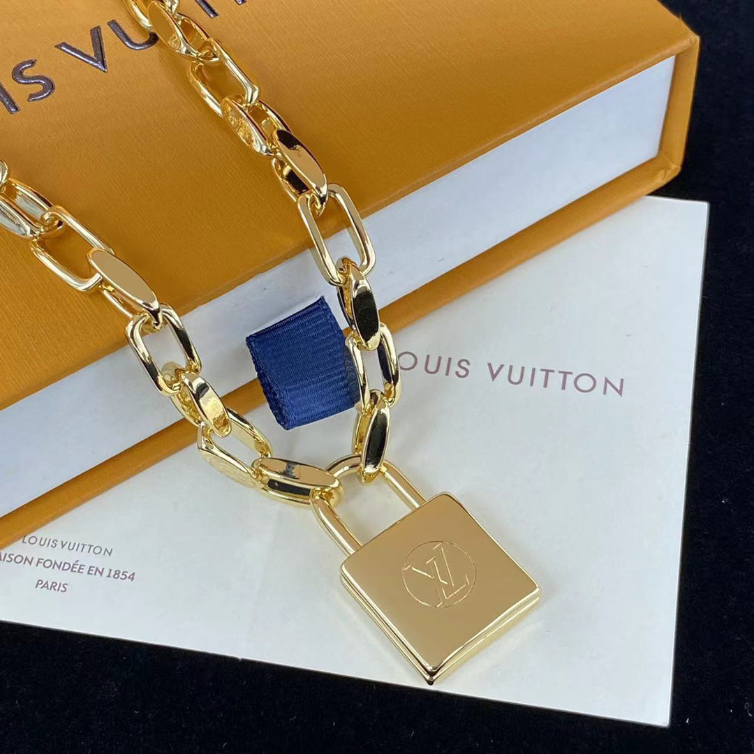 Louis Vuitton Individual Lock Chain Necklace – Luxury Designer Jewelry – product image 5
