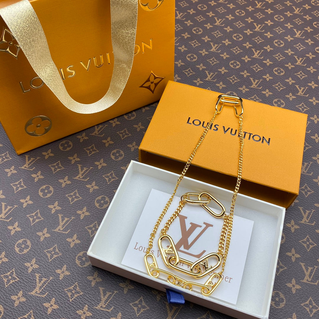 Louis Vuitton Interlocking Bracelet Necklace – Luxury Jewelry – product image 3