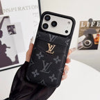 Gucci iPhone 17 Pro Max Case with Card Holder – Classic Monogram Leather