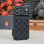 Louis Vuitton iPhone 17 Pro Max Case – Luxury Designer Leather Cover – Orange