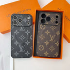 Louis Vuitton iPhone 17 Pro Max Case MagSafe – Classic Monogram Leather Brown