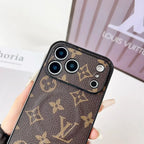 Louis Vuitton iPhone 17 Pro Max Case MagSafe – Classic Monogram Leather Dark