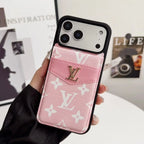 Louis Vuitton iPhone 17 Pro Max Case with Card Holder – Classic Monogram Leather