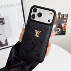 Louis Vuitton iPhone 17 Pro Max Case with Card Holder – Classic Monogram Leather