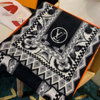 Louis Vuitton Knit Pattern Cashmere Scarf for Women – product image 1