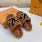 Louis Vuitton Lamb Wool Slippers – slippers product image 10