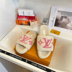 Louis Vuitton Lamb Wool Slippers – slippers product image 16