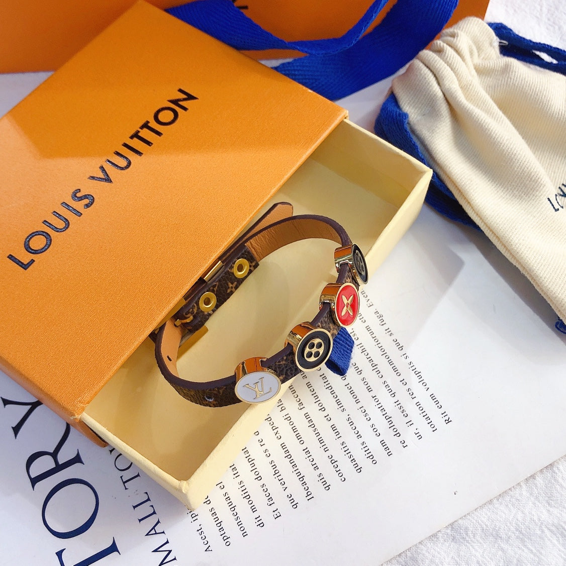 Louis Vuitton Leather Bracelet – Luxury Jewelry – product image 5