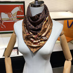 Louis Vuitton Leather Edge Square Silk Scarf for Women – product image 10