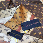 Louis Vuitton Leather Edge Square Silk Scarf for Women – product image 13