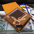 Louis Vuitton Leather Edge Square Silk Scarf for Women – product image 5