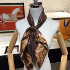 Louis Vuitton Leather Edge Square Silk Scarf for Women – product image 9