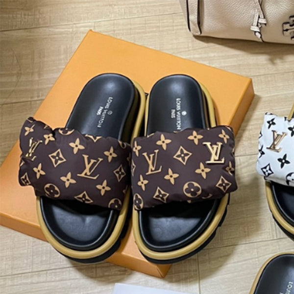 Louis Vuitton Letter Buckle Velcro Slippers – slippers product image 2