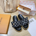 Louis Vuitton Letter Buckle Velcro Slippers – slippers product image 3
