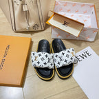 Louis Vuitton Letter Buckle Velcro Slippers – slippers product image 4