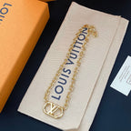 Louis Vuitton Letter Pendant Bracelet Necklace Set – Luxury Jewelry – product image 2