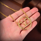 Louis Vuitton Letter Pendant Double Necklace – Luxury Designer Jewelry – product image 5