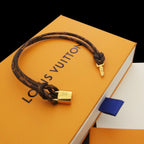 Louis Vuitton Lock and Key Leather Bracelet – Luxury Jewelry – product image 2