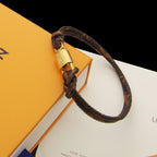 Louis Vuitton Lock and Key Leather Bracelet – Luxury Jewelry – product image 3