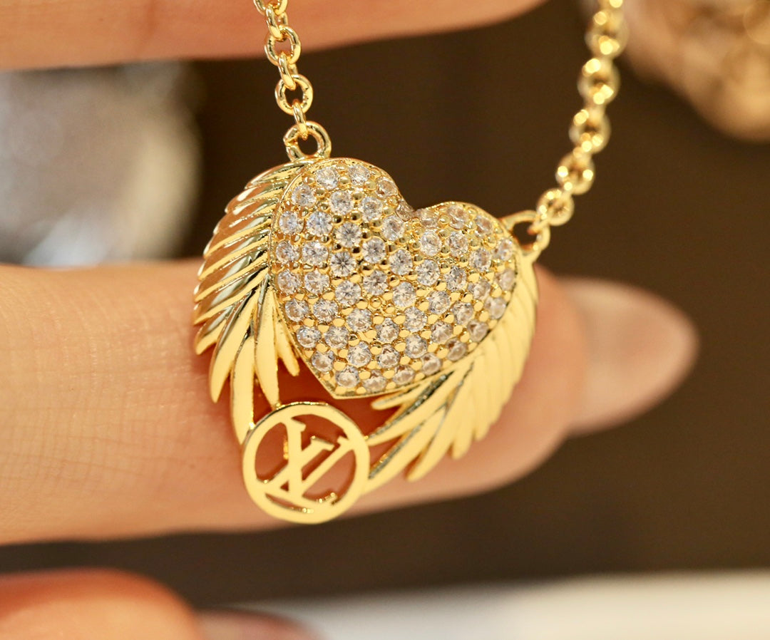 Louis Vuitton Love Angel Crystal Necklace – Luxury Designer Jewelry – product image 11