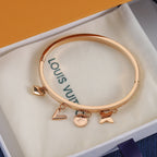 Louis Vuitton Metal Flower Pendant Bracelet – Luxury Jewelry – product image 4